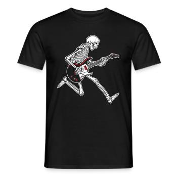 Skeleton Guitar - Männer T-Shirt - Schwarz - Vorne - AI Model Male 178 light (178cm)