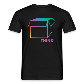 Think Outside The Box Mindset Über den Tellerrand - T-shirt homme - noir - Devant - AI Model Male 178 light (178cm)