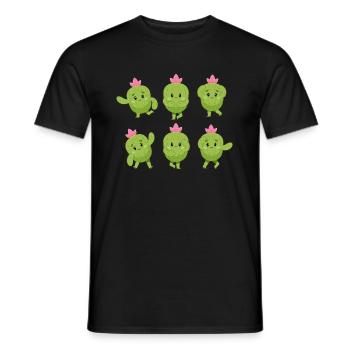 Cactus Yoga - T-shirt homme - noir - Devant - AI Model Male 178 light (178cm)