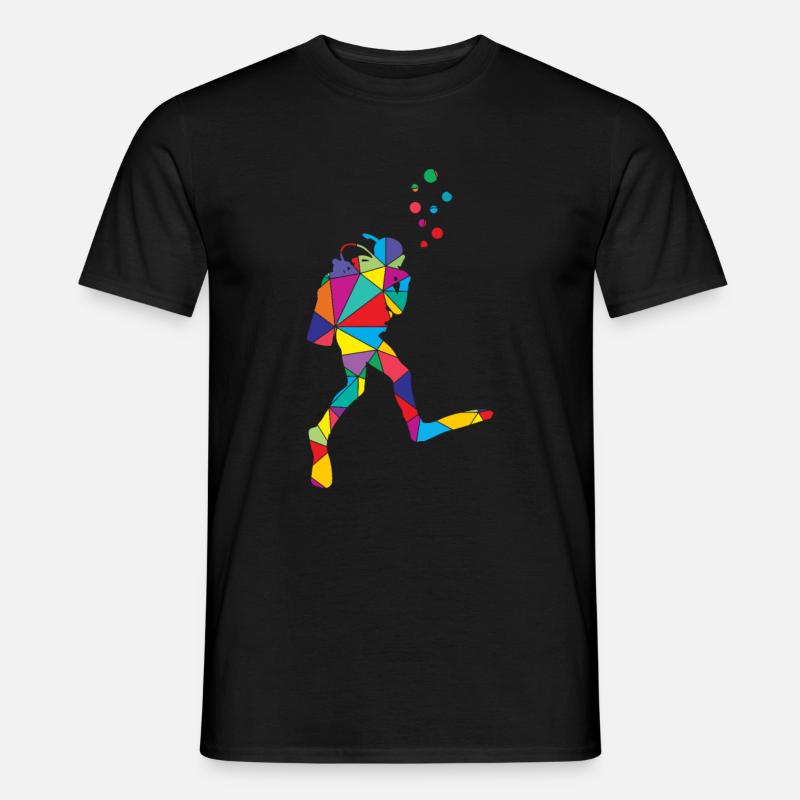 Instructeur de polygones de plongée - T-shirt homme - noir