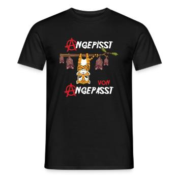 Angepisst von Angepasst Be Different Löwe Anarchie - Männer T-Shirt - Schwarz - Vorne - AI Model Male 178 light (178cm)
