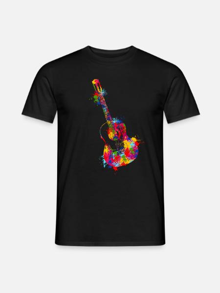 Splash Guitar Musicien Musicien Guitariste - T-shirt homme - noir