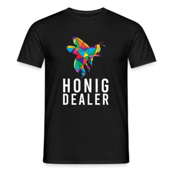 Honey Dealer Bee Honey Bee Beekeeper Bees - Men's T-Shirt - black - Front - AI Model Male 178 light (178cm)