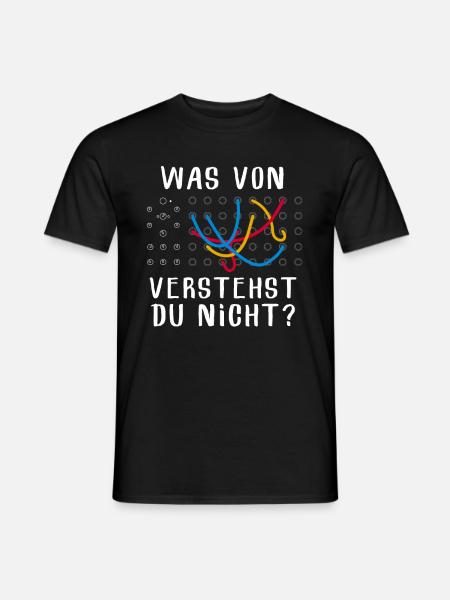 Was Von Verstehst Du Nicht Modular Synthesizer - Männer T-Shirt - Schwarz