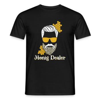 Honey Dealer - Men's T-Shirt - black - Front - AI Model Male 178 light (178cm)