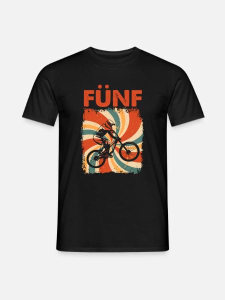 5. Geburtstag Mountainbike 5 Geburtstagshirt MTB - Männer T-Shirt - Schwarz