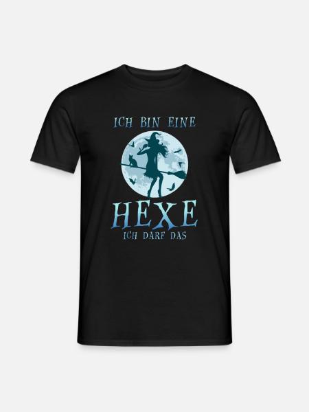 Ich Bin Eine Hexe Ich Darf Das Katze - Männer T-Shirt - Schwarz