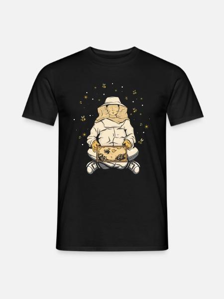 Imker Yoga Bienenzüchter Meditation Bienen Yoga - Männer T-Shirt - Schwarz