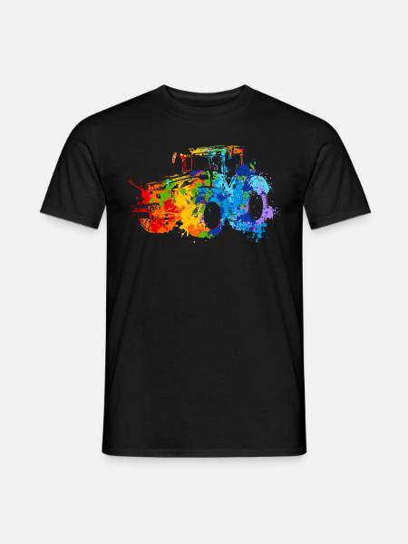 Splash Tractor - Men's T-Shirt - black