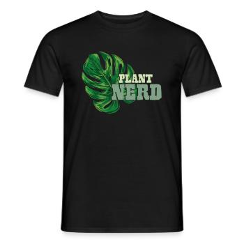 Plant Nerd Pflanze Monstera Gärtner Fensterblatt - Männer T-Shirt - Schwarz - Vorne - AI Model Male 178 light (178cm)