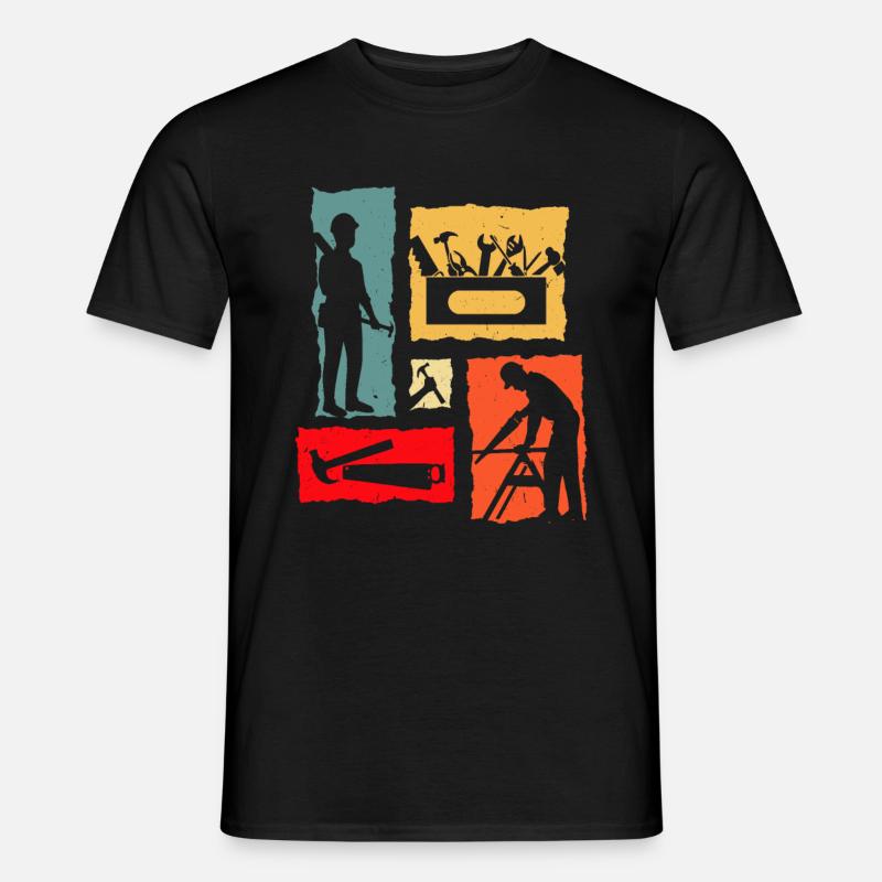Carpenter Retro - Männer T-Shirt - Schwarz
