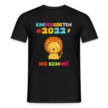 Kindergarten 2022 Ich Komme - Männer T-Shirt - Schwarz - Vorne - AI Model Male 178 light (178cm)