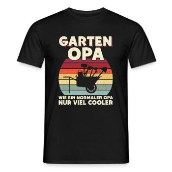 Garten Opa Wie Ein Normaler Opa Nur Viel Cooler - Männer T-Shirt - Schwarz - Vorne - AI Model Male 178 light (178cm)