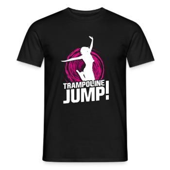 Trampoline Jump - Männer T-Shirt - Schwarz - Vorne - AI Model Male 178 light (178cm)