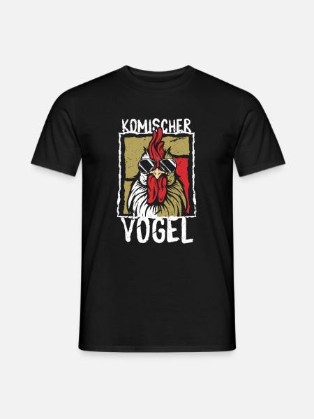 Komischer Vogel - Männer T-Shirt - Schwarz
