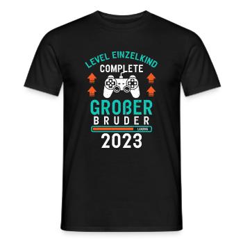 Großer Bruder 2023 Loading Complete Gamer - Männer T-Shirt - Schwarz - Vorne - AI Model Male 178 light (178cm)