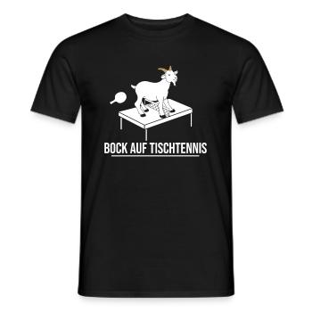 Bock auf Tischtennis - Männer T-Shirt - Schwarz - Vorne - AI Model Male 178 light (178cm)