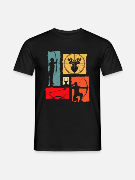 Archer Retro - Men's T-Shirt - black