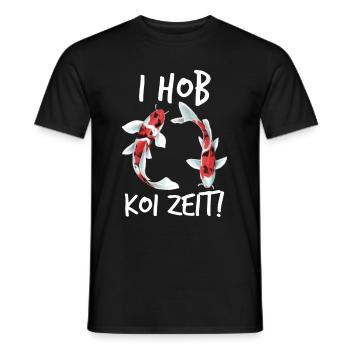 I Hob Koi Zeit - Männer T-Shirt - Schwarz - Vorne - AI Model Male 178 light (178cm)