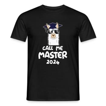 Call me Master 2024 Alpaca - Men's T-Shirt - black - Front - AI Model Male 178 light (178cm)
