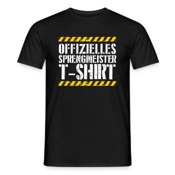 Offizieller Sprengmeister - Männer T-Shirt - Schwarz - Vorne - AI Model Male 178 light (178cm)
