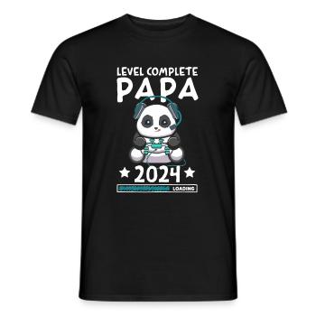 Level Complete PAPA 2024 - Men's T-Shirt - black - Front - AI Model Male 178 light (178cm)