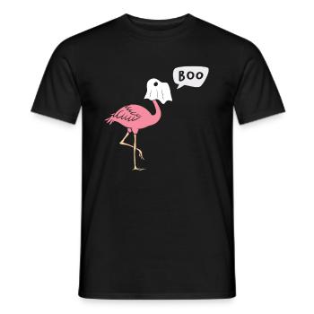 Halloween Boo Flamingo Trick or Treat - Männer T-Shirt - Schwarz - Vorne - AI Model Male 178 light (178cm)