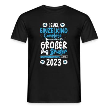 Großer Bruder 2023 Loading Complete Gamer - Männer T-Shirt - Schwarz - Vorne - AI Model Male 178 light (178cm)