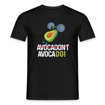 Avocadon't Avocado Trainingshirt Fitnesstraining - Männer T-Shirt - Schwarz - Vorne - AI Model Male 178 light (178cm)