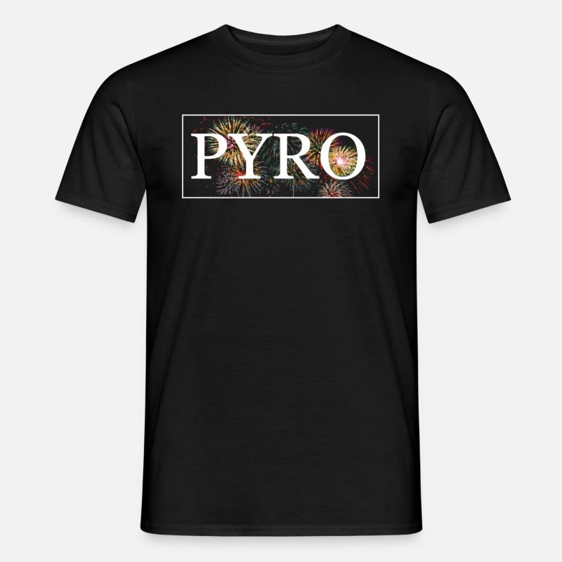 PYRO Firework - Männer T-Shirt - Schwarz