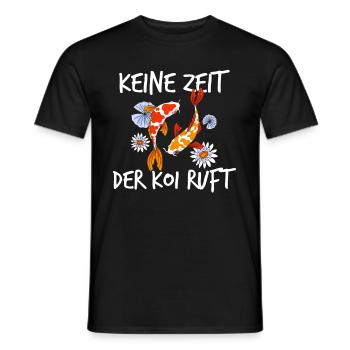 Keine Zeit Der Koi Ruft Karpfen - Männer T-Shirt - Schwarz - Vorne - AI Model Male 178 light (178cm)