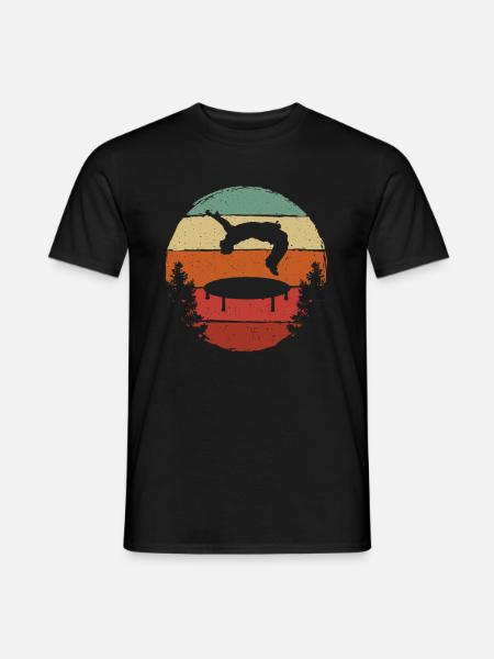 Trampoline Retro Backflip - Men's T-Shirt - black