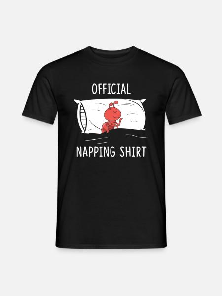 Official Napping Shirt Ant - Men's T-Shirt - black