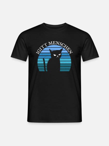 Igitt Menschen Katze - Männer T-Shirt - Schwarz