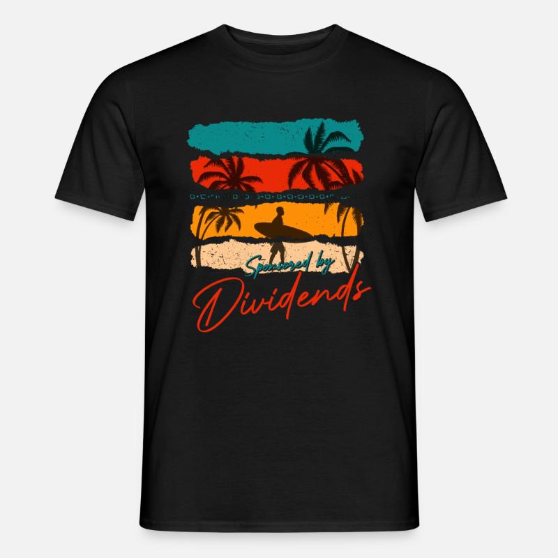 Sponsored By Dividends - Männer T-Shirt - Schwarz