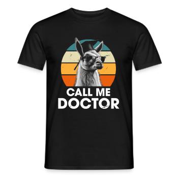 Call Me Doctor Doktor Ph.D Studium - Männer T-Shirt - Schwarz - Vorne - AI Model Male 178 light (178cm)