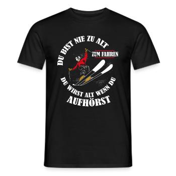 Motocross Du bist nie zu alt zum Fahren - Männer T-Shirt - Schwarz - Vorne - AI Model Male 178 light (178cm)