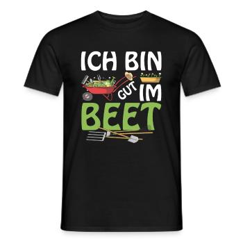 Ich Bin Gut Im Beet Gärtner - Männer T-Shirt - Schwarz - Vorne - AI Model Male 178 light (178cm)