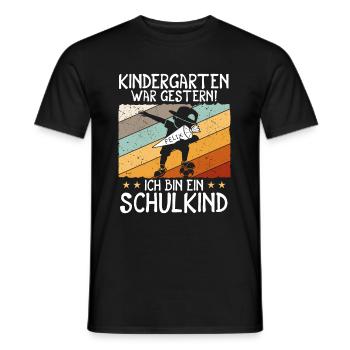 Ich bin ein Schulkind Felix Einschulung - Männer T-Shirt - Schwarz - Vorne - AI Model Male 178 light (178cm)