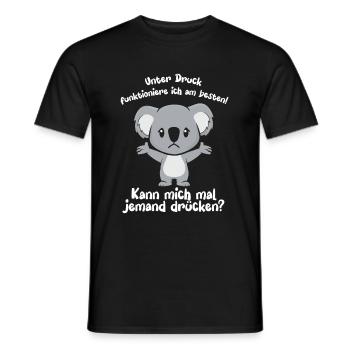Unter Druck Funktioniere Ich Am Besten - Männer T-Shirt - Schwarz - Vorne - AI Model Male 178 light (178cm)