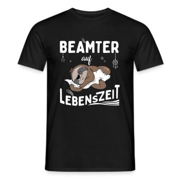 Beamter auf Lebenszeit - Männer T-Shirt - Schwarz - Vorne - AI Model Male 178 light (178cm)