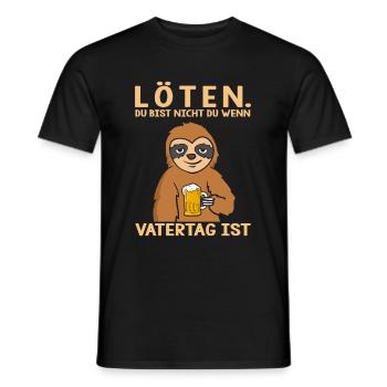 Soudure : Vous n’êtes pas vous quand la journée des hommes - T-shirt homme - noir - Devant - AI Model Male 178 light (178cm)