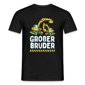 Big Brother 2024 Excavator - Men's T-Shirt - black - Front - AI Model Male 178 light (178cm)