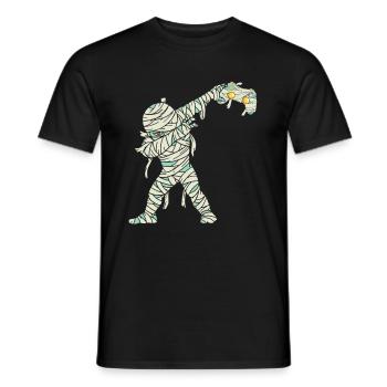 Halloween Dabbing Mummy Gamer - Männer T-Shirt - Schwarz - Vorne - AI Model Male 178 light (178cm)