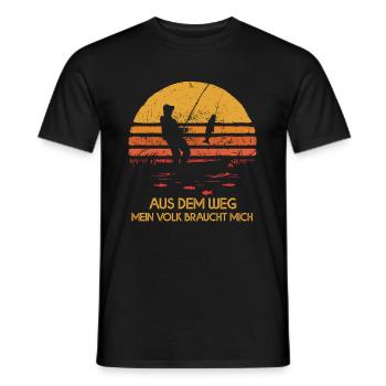 À l’écart, mon peuple a besoin de moi, pêcheurs, pêcheurs - T-shirt homme - noir - Devant - AI Model Male 178 light (178cm)