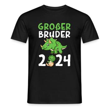 Big Brother 2024 Dinosaur Dino Brother - Men's T-Shirt - black - Front - AI Model Male 178 light (178cm)