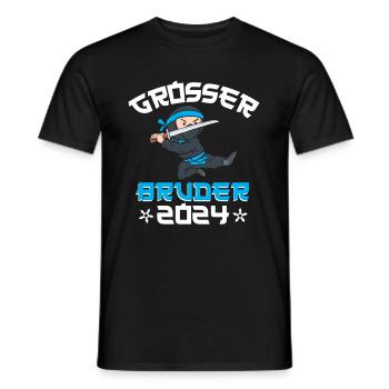 Big Brother 2024 Ninja Brother Pregnancy - Men's T-Shirt - black - Front - AI Model Male 178 light (178cm)
