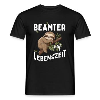 Beamter auf Lebenszeit Beamter 4 Life - Männer T-Shirt - Schwarz - Vorne - AI Model Male 178 light (178cm)