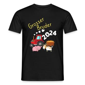 Big Brother 2024 - Men's T-Shirt - black - Front - AI Model Male 178 light (178cm)