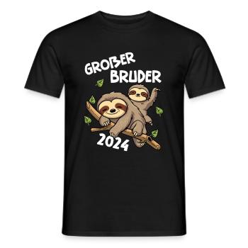 Grand Frère 2024 - T-shirt homme - noir - Devant - AI Model Male 178 light (178cm)